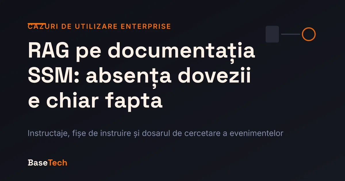 Ilustrație abstractă: o fișă de instruire lipsă care deschide trei ipoteze juridice distincte pentru angajator